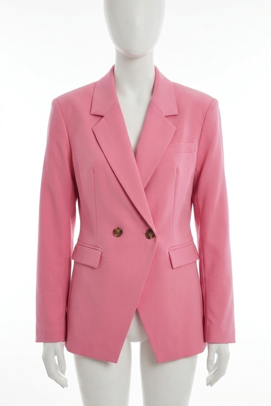 NEW PISTOLA remy double breasted blazer in pink cosmos